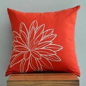 embroidery cushion cover