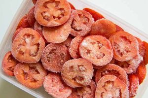 frozen tomato