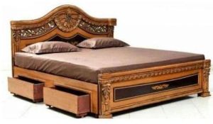 Wooden Double Bed