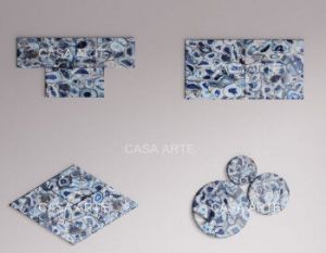Blue Agate Gemstone Tiles