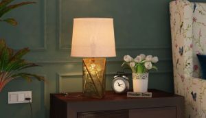 Antique Glass Table Lamp