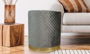 Foot Resting Pouf Stool