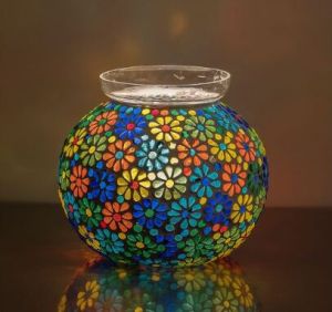 Multicolor Glass Table Lamp