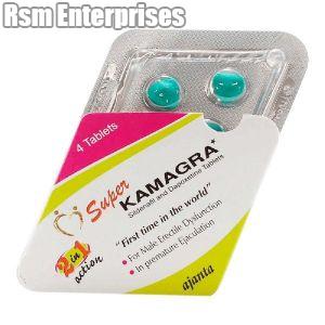 Super Kamagra Tablets (Sildenafil Citrate 100mg & Dapoxetine 60mg)