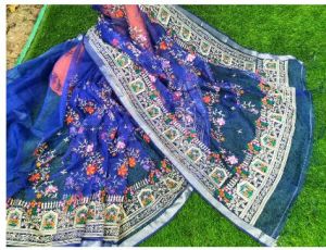 Embroidery Jamdani Saree