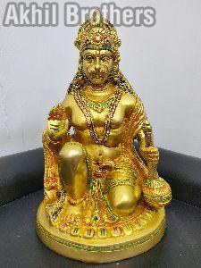 9.5 Inch Brass Hanuman Ji Statue