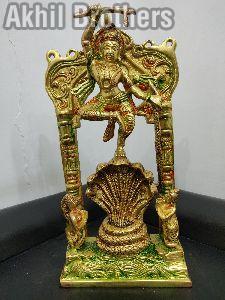 Krishna With Sheshnag Brass Statue