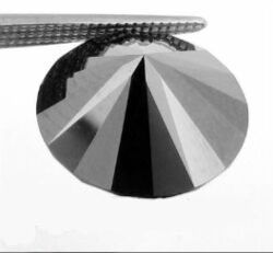 Round Shaped Black Moissanite Diamond