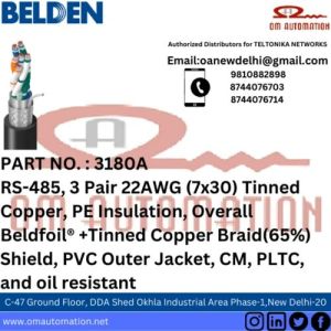 3108A Belden 22 AWG 3 Pair Shield EIA Industrial RS-485
