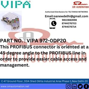 VIPA 972-0DP20 PROFIBUS CONNECTOR W/ LEDs - 45 Degrees