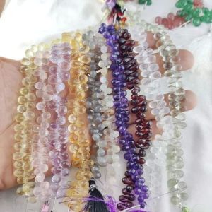 Pear Shape Gemstone Beads