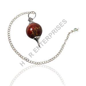 Red Jasper Gemstone Pendulum