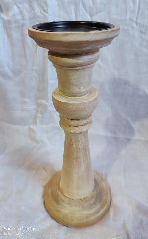 Carved Wooden Candle Holders 05