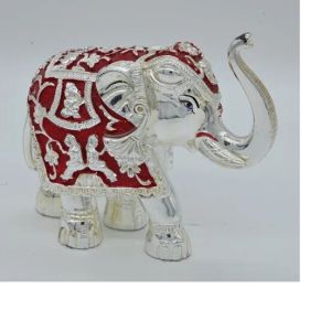 Silver Plated Elephant Statue