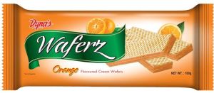 Orange Flavored Wafers 100g