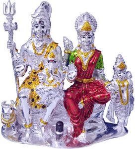 Silver Shiva Statues