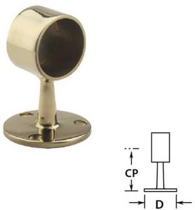 brass flush end posts