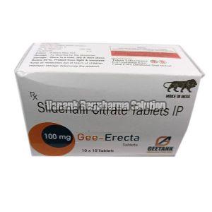 Gee-Erecta Sildenafil Citrate Tablets IP 100mg