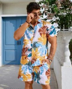 Summer Wear Shirt Short Set