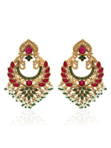 Rajwadi Finish Antique Long Earrings