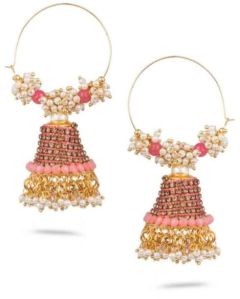 Traditional Gold Finish Jhumka Earrings