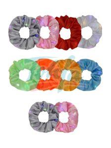 CNB30557 LED Light Plain Hair Scrunchies