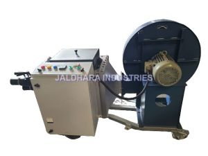 Electric circulating hot air duct heater with blower