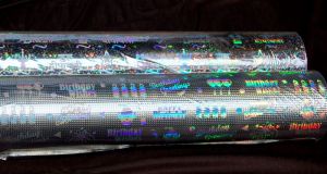 Customized Holographic Films - Metalized & Transparent