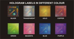 Hologram Labels in Different Colours