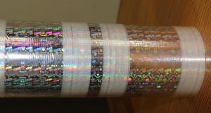 Window metallized Holographic films