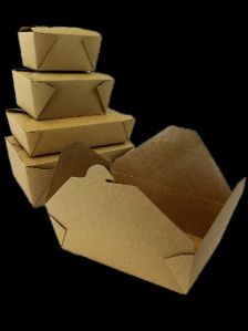 Kraft Biodegradable Boxes with Wax Lining