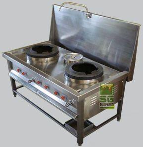 Two Burner Chinese Cooking Range