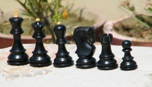 K007 Russian Zebra Wooden Chess Pieces