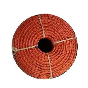 Orange Braided Netting Rope
