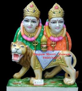 Marble Chamunda Mata Statue