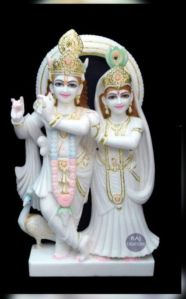 Marble Jugal Jodi Statue