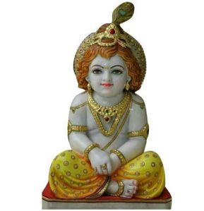 Marble Laddu Gopal Statue