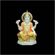 Marble Lord Vishwakarma Statue