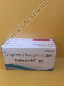 Gabapentin 100mg Nortrityline 10 mg hydrochloride tablets