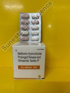 Glimepiride 2mg metformin hydrochloride 500 mg prolonged reales tablets IP