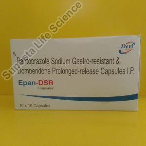 Pantoprazole gastro resistant 40 mg domperidone 30 mg prolonged release capsules i.p Epan-DSR Capsules