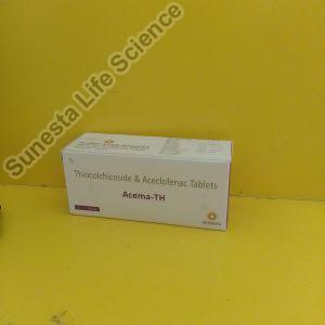 Thiocolchicoside 4mg aceclofenac 100 mg tablets