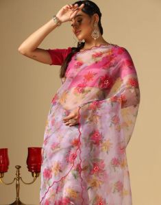 Organza Printed Saree