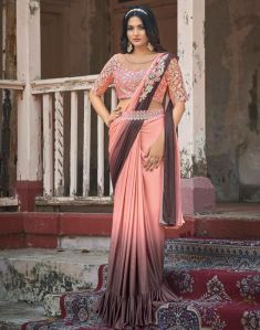 Plain Lycra Saree