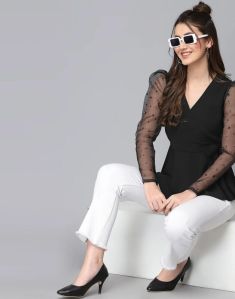 Polyester Embellished Top