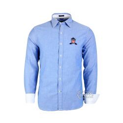 Light Blue Plain Long Sleeve Shirt