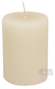 Plain White Wax Pillar Candle