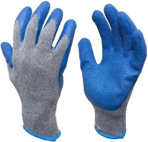 rubber coated gloves