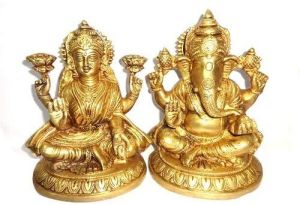 Brass Laxmi Ganesh Murti