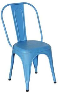 Sky Blue Color Metal Chair